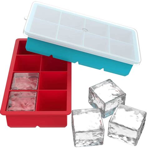 closed ice cube trays.